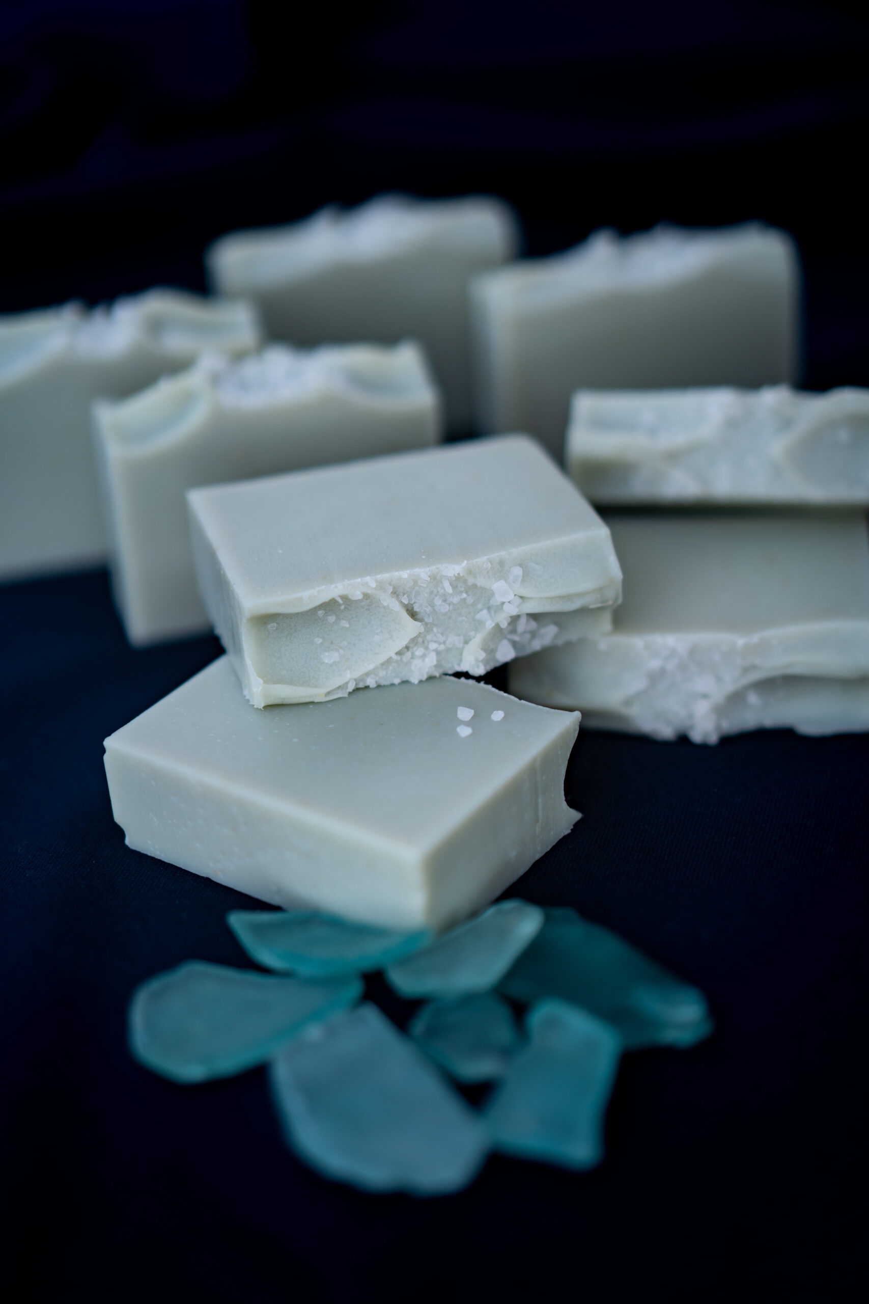 Colorful bars of natural handmade soap