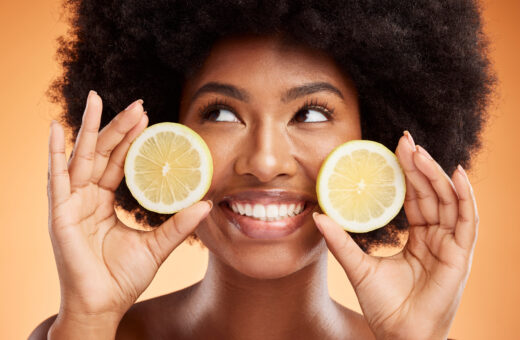 Beauty, skincare and black woman