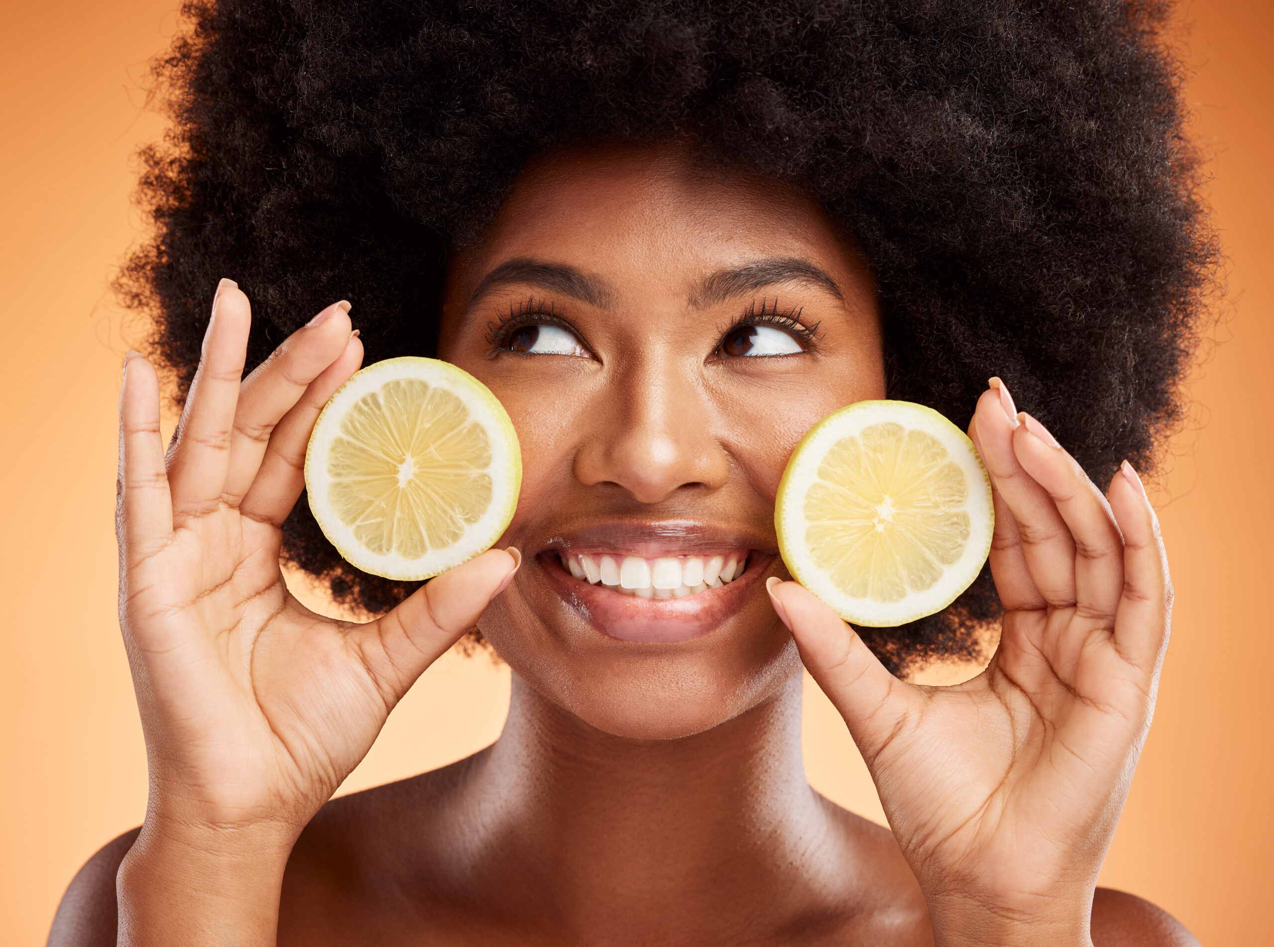 Beauty, skincare and black woman